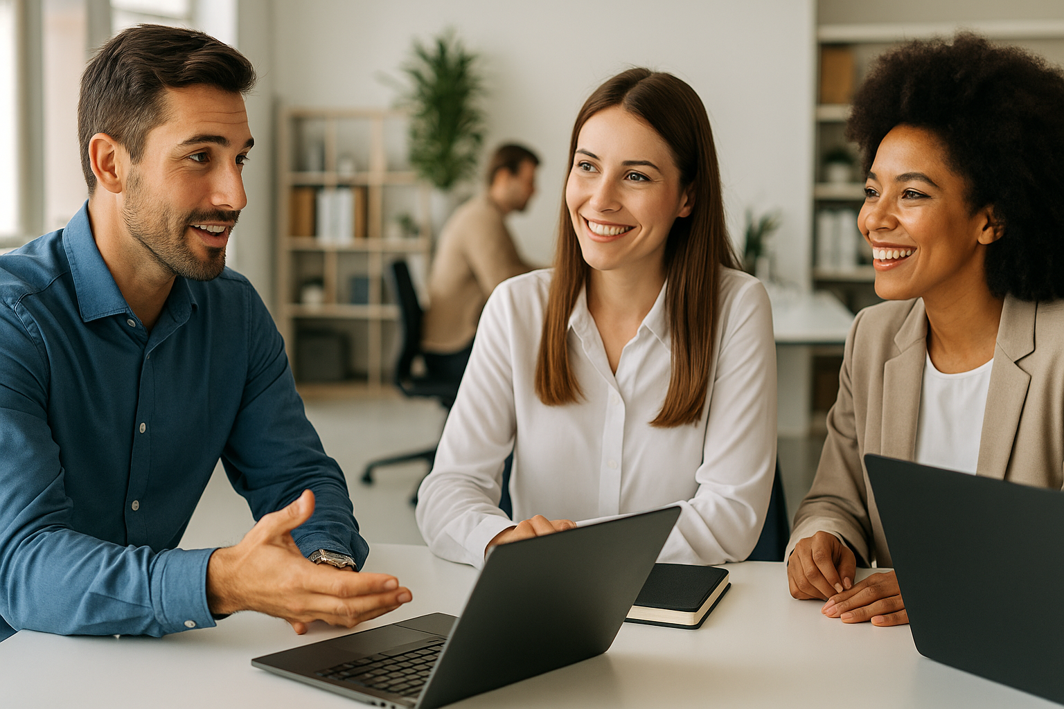 Sales team using AI to generate leads